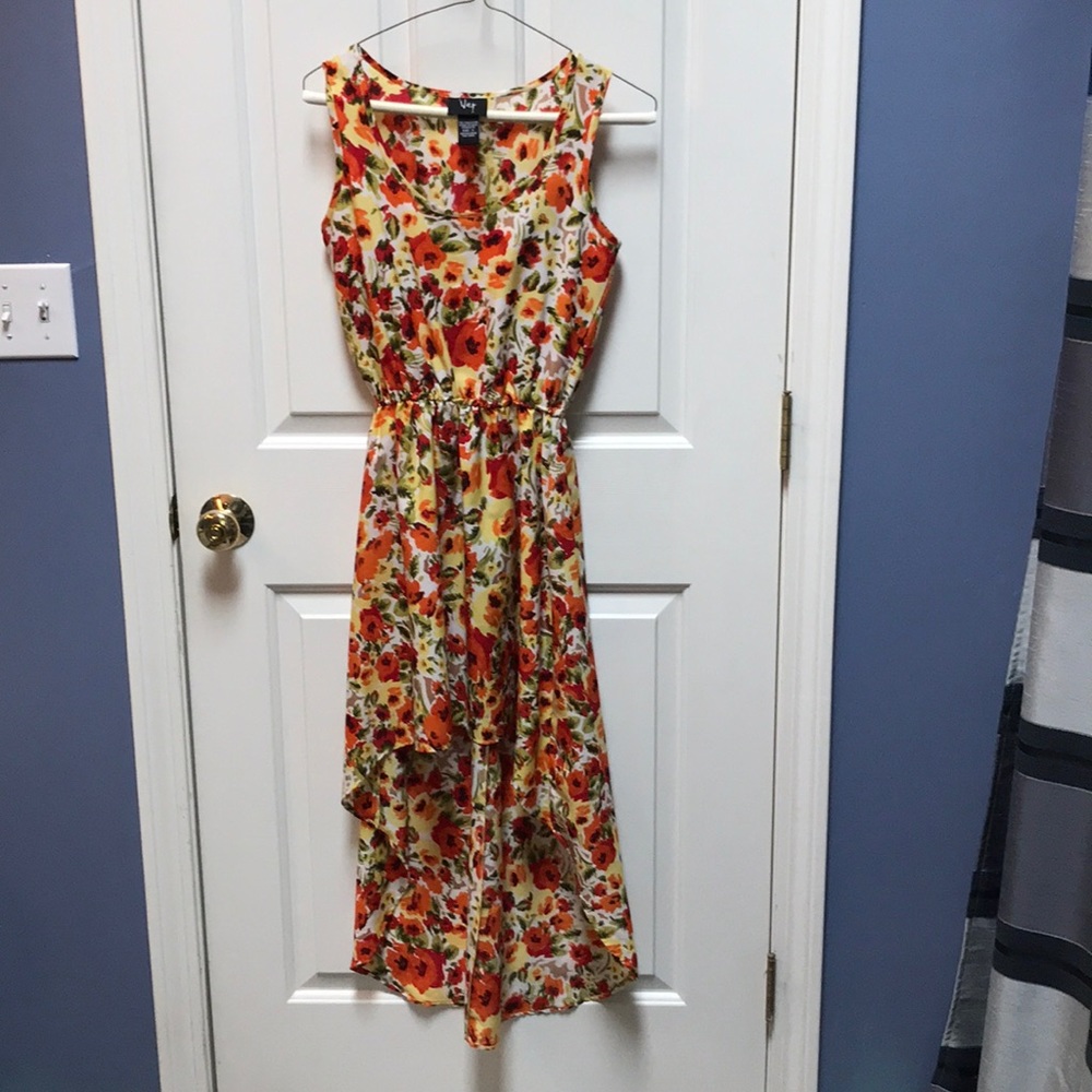 High low floral dress